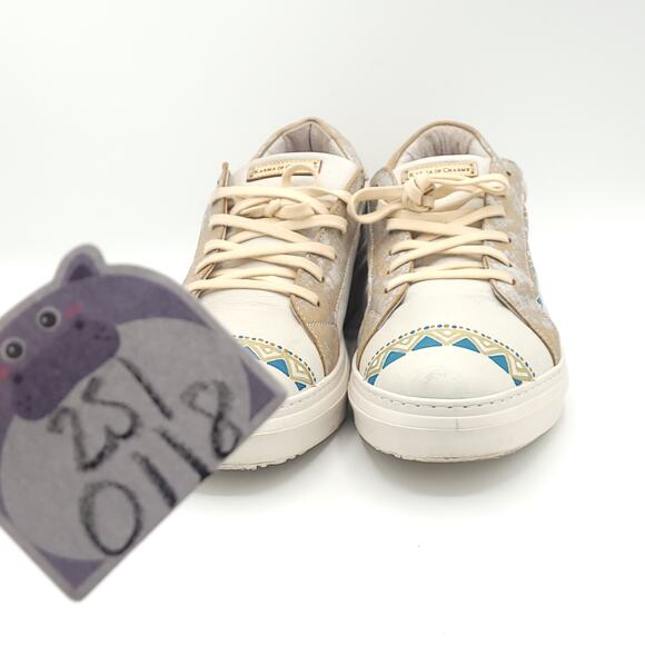 Karma Of Charme Naïf Hand Painted Leather Low Top Women's size 10.5 - Picture 8 of 9